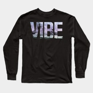 Vibe Retro Gradient Aesthetic Long Sleeve T-Shirt